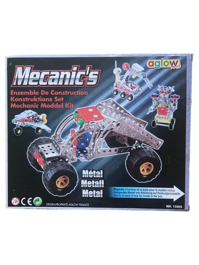 Aglow Toys Mecanic's Metall Konstruktionsset Bauset Kinder Fahrzeug Bausatz