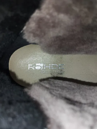 Rohde Damen Stiefelette Gr. 41 Schwarz Leder Gefüttert Winterstiefel