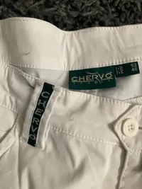 Chervò Herren Stoffhose Sport Golfhose Weiß Gr. 52 Polyamid 4