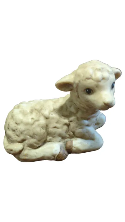 Goebel Porzellan Schaf Dekofigur Beige Klassisch Weihnachten 7cm
