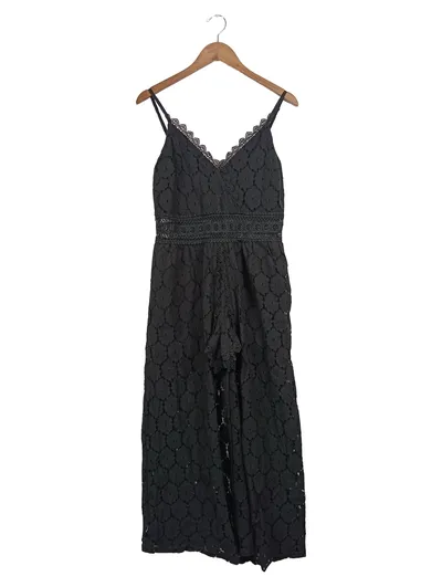 Vivance Damen festliches Kleid Gr. 38 Schwarz Elegant Spitze Maxikleid