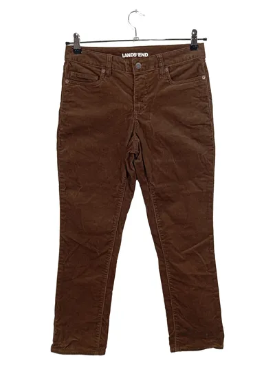 Lands' End Cordhose Damen Gr. 34 Braun Baumwolle Klassisch