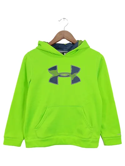 Under Armour Kinder Kapuzenpullover Hoodie Gr. M Grün Sportlich