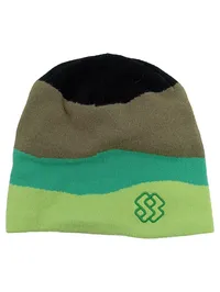 Burton Beanie Mütze Herren Streifen Logo Mehrfarbig Sportlich Outdoor Polyacryl 1