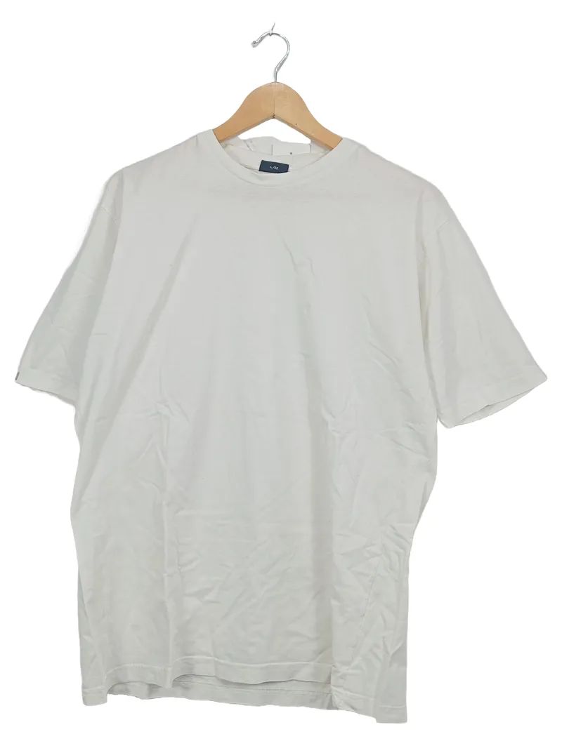 Daniel Hechter Herren T-Shirt Weiß Basic Baumwolle Gr. L 52 2