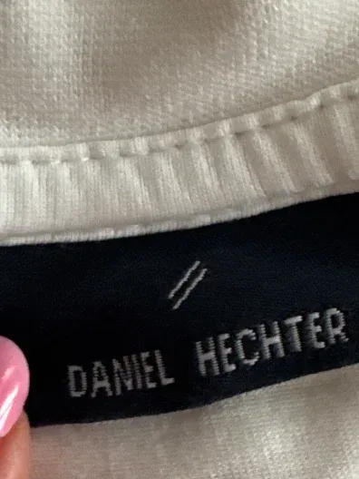 Daniel Hechter Herren T-Shirt Weiß Basic Baumwolle Gr. L 52 5