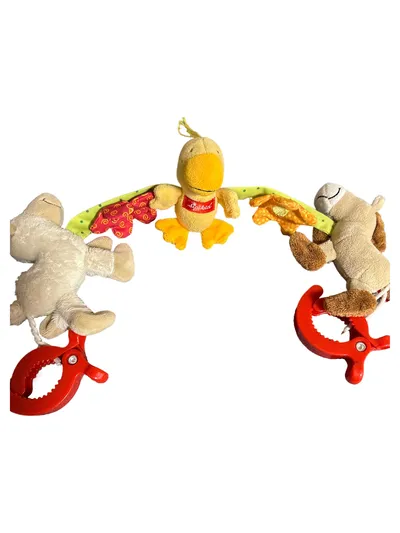 sigikid Kinderwagenkette Ente Schaf Mehrfarbig Baby Spielzeug