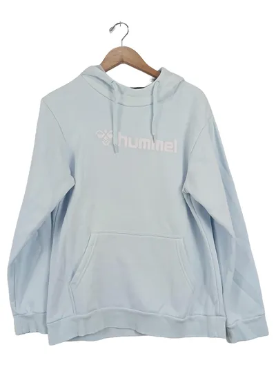 Hummel Hoodie Damen Gr. 38/M Blau Sportlich Kapuzenpullover