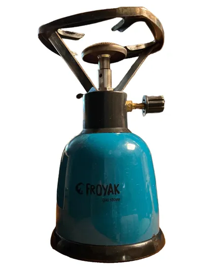 FROYAK Gaskocher Campingkocher Outdoor Kocher Türkis Camping Gas Stove