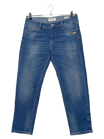 GANG Marge Cropped Damen Jeans Blau Gr. 28 Stretch Mom Jeans Casual