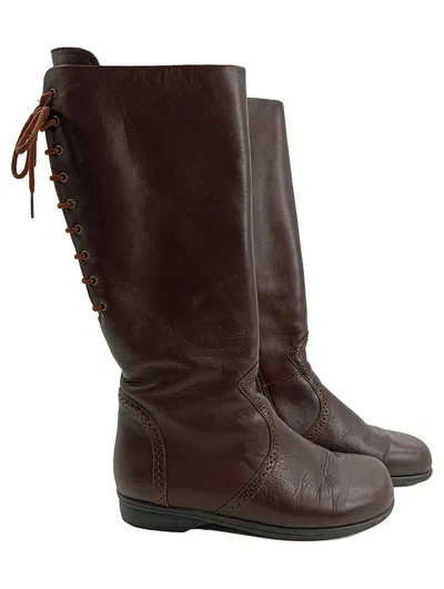 Dansko Damen Stiefel Braun Gr. 38 Klassische Langschaftstiefel Leder