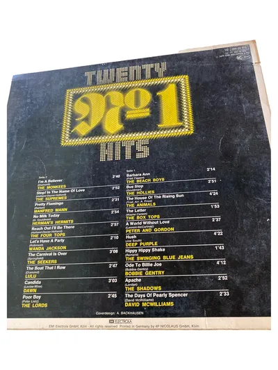 EMI Electrola Oldies Vinyl LP 20 Original Hits 60er Jahre Compilation