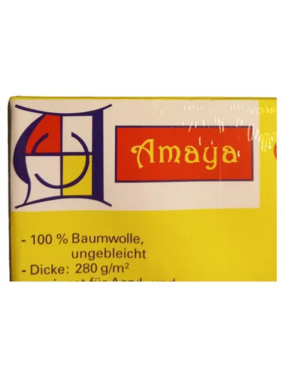 Amaya Leinwand auf Keilrahmen 20x20 cm 100% Baumwolle 280 g/m² Weiß