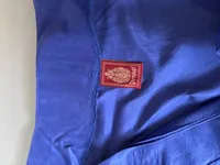 Dondup Damen Bluse Seide Blau Einheitsgröße Schleife SF044D Top Shirt 3