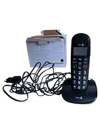 Doro PhoneEasy 100W Schnurloses Telefon Schwarz Seniorentelefon DECT 1