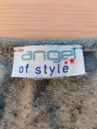 Angel of Style Damen Tanktop Gr. 50 mit Sternenprint Grau Casual 5