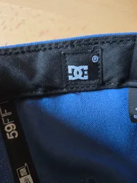 DC Shoes Cap Herren Blau Streetwear Logo Stickerei Baumwolle UNI 7