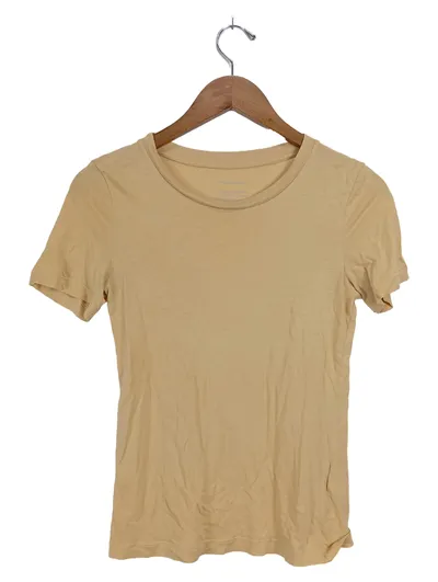 ARMEDANGELS Damen T-Shirt Beige Gr. 34/XS Baumwolle Casual