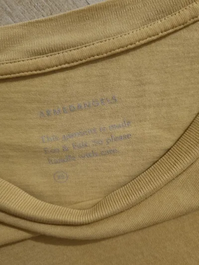 ARMEDANGELS Damen T-Shirt Beige Gr. 34/XS Baumwolle Casual