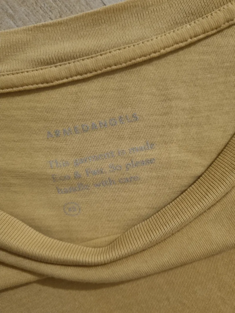 ARMEDANGELS Damen T-Shirt Beige Gr. 34/XS Baumwolle Casual 2