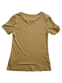 ARMEDANGELS Damen T-Shirt Beige Gr. 34/XS Baumwolle Casual 3