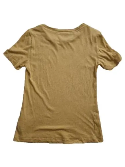 ARMEDANGELS Damen T-Shirt Beige Gr. 34/XS Baumwolle Casual 3