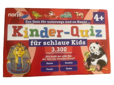 Noris Kinder-Quiz für schlaue Kids ab 4 Jahre 3300 Fragen Quizspiel