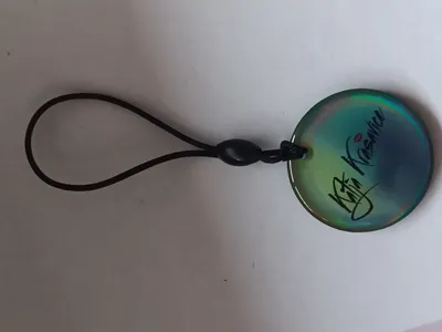 Katja Krasavice Charm Anhänger Mehrfarbig Kunststoff Schriftzug Modern Damen