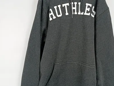 MISTER TEE Herren Kapuzenpullover Hoodie Grau Gr. 38 Casual Schriftzug