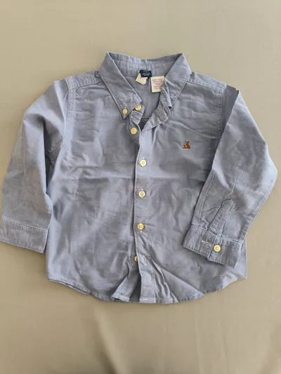 Gap Kinder Jungen Hemd Gr. 104 (4 Jahre) Blau Baumwolle
