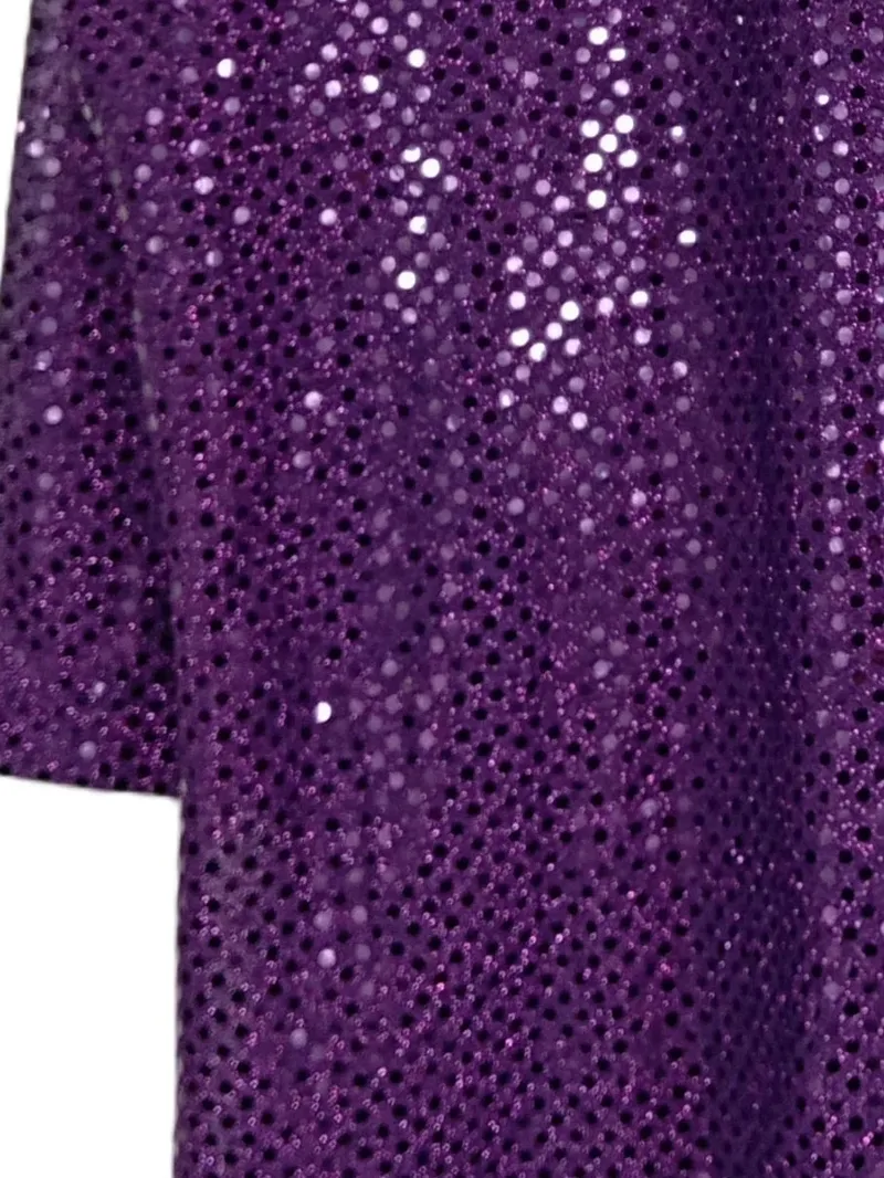 Bianca Bluse Damen 3/4 Arm Pailletten Lila Gr. 44 Party Glamourös 6