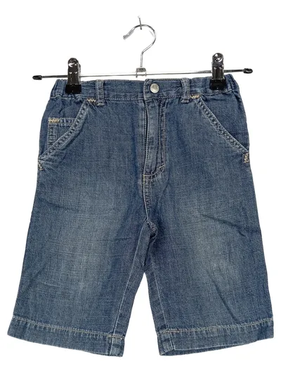 BEEBIES Kinder Jeans Shorts Gr. 86 Blau Schriftzug Casual Baumwolle