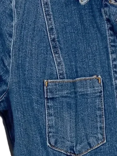 ZARA Jeanskleid Damen Gr. 34/XS Blau Denim Casual Minikleid