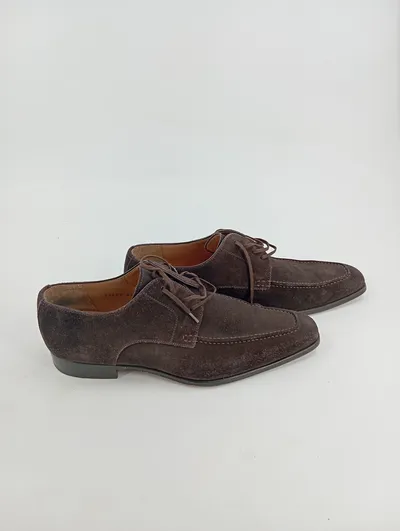 Magnanni Herren Schnürschuhe Gr. 41 Braun Klassisch Business Wildleder
