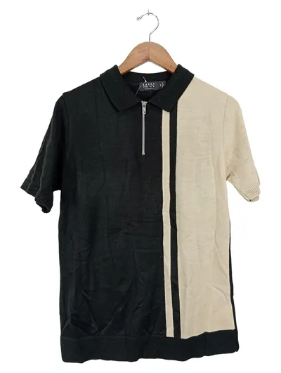 boohooMAN Herren Poloshirt Gr. 48/M Modern Mehrfarbig