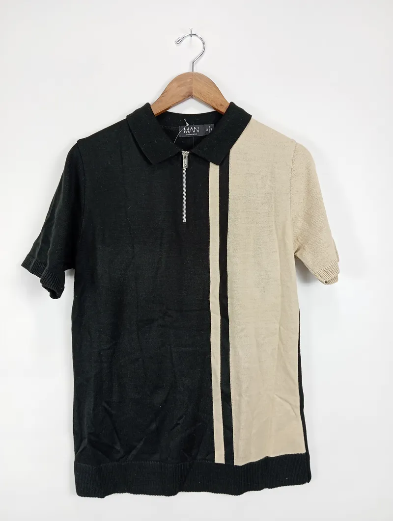 boohooMAN Herren Poloshirt Gr. 48/M Modern Mehrfarbig 2