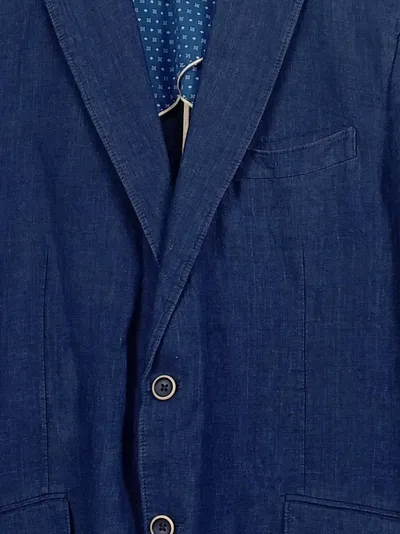 El Ganso Sakko Herren Leinen Blau Gr. 50 Casual Business