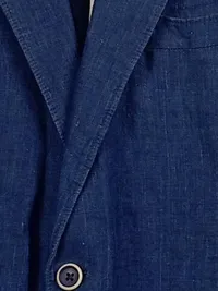 El Ganso Sakko Herren Leinen Blau Gr. 50 Casual Business 3