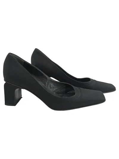 Sergio Rossi Damen Pumps Größe 36 Schwarz Elegant Business