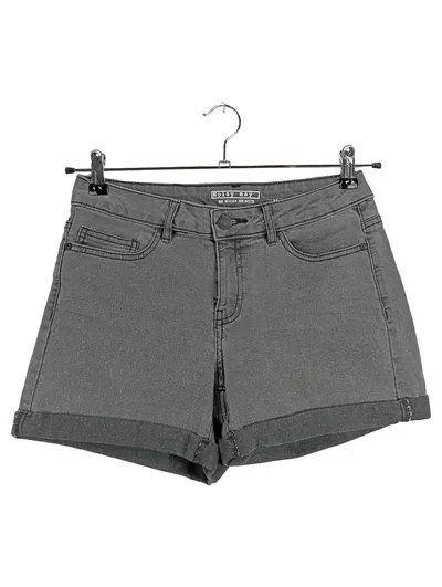 Noisy May Damen Jeans Shorts Grau Gr. M Casual Denim Kurze Hose
