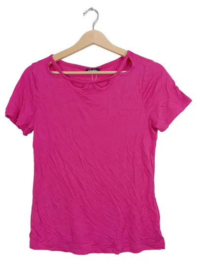 Buffalo Damen T-Shirt Pink Gr. 32-34 Cut-Out Kragen NEU mit Etikett