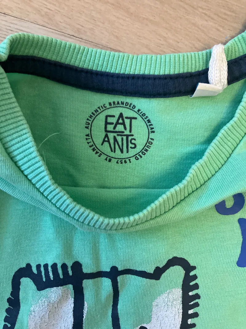 Eat Ants Baby T-Shirt Gr. 86 Grün Tiger Motiv UV30 Baumwolle 3