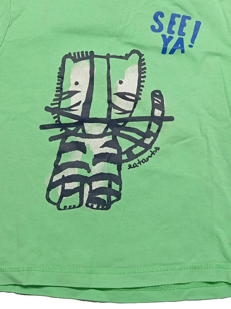 Eat Ants Baby T-Shirt Gr. 86 Grün Tiger Motiv UV30 Baumwolle 6