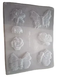 Eberhard Faber Giessform Schmetterling Blume Marienkäfer Transparent Basteln 1