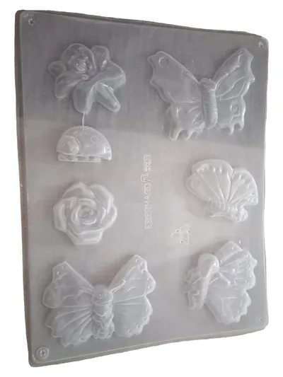 Eberhard Faber Giessform Schmetterling Blume Marienkäfer Transparent Basteln