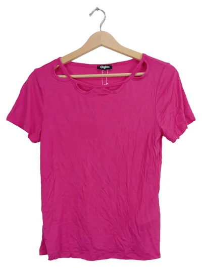 Buffalo Damen T-Shirt Pink Cut-Out Kragen Gr. 32-34 NEU