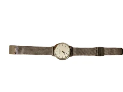 Rosefield Damenuhr Silber Minimalistisch Mesh Armbanduhr