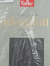 FALKE Seidenglatt 15 Strumpfhose Damen Schwarz Größe 40x42 Elegant 3