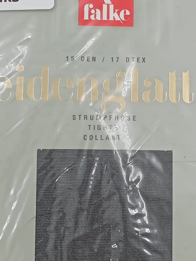 FALKE Seidenglatt 15 Strumpfhose Damen Schwarz Größe 40x42 Elegant 3
