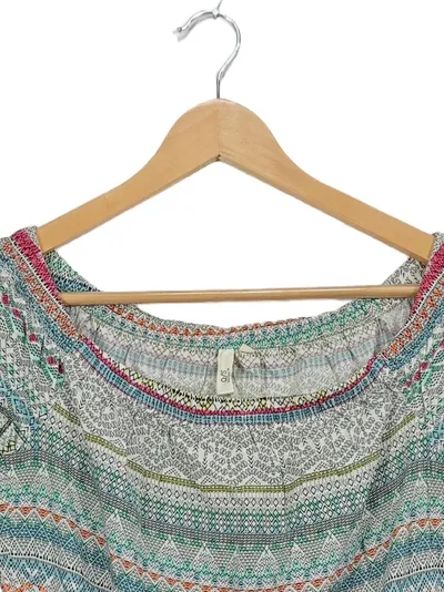 QS by s.Oliver Damen Jumpsuit Kurz Ethno Boho Gr. XS/34 Mehrfarbig